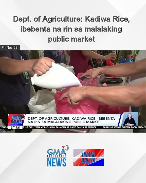 Dept. of Agriculture – Kadiwa Rice, ibebenta na rin sa malalaking public market | Unang Balita