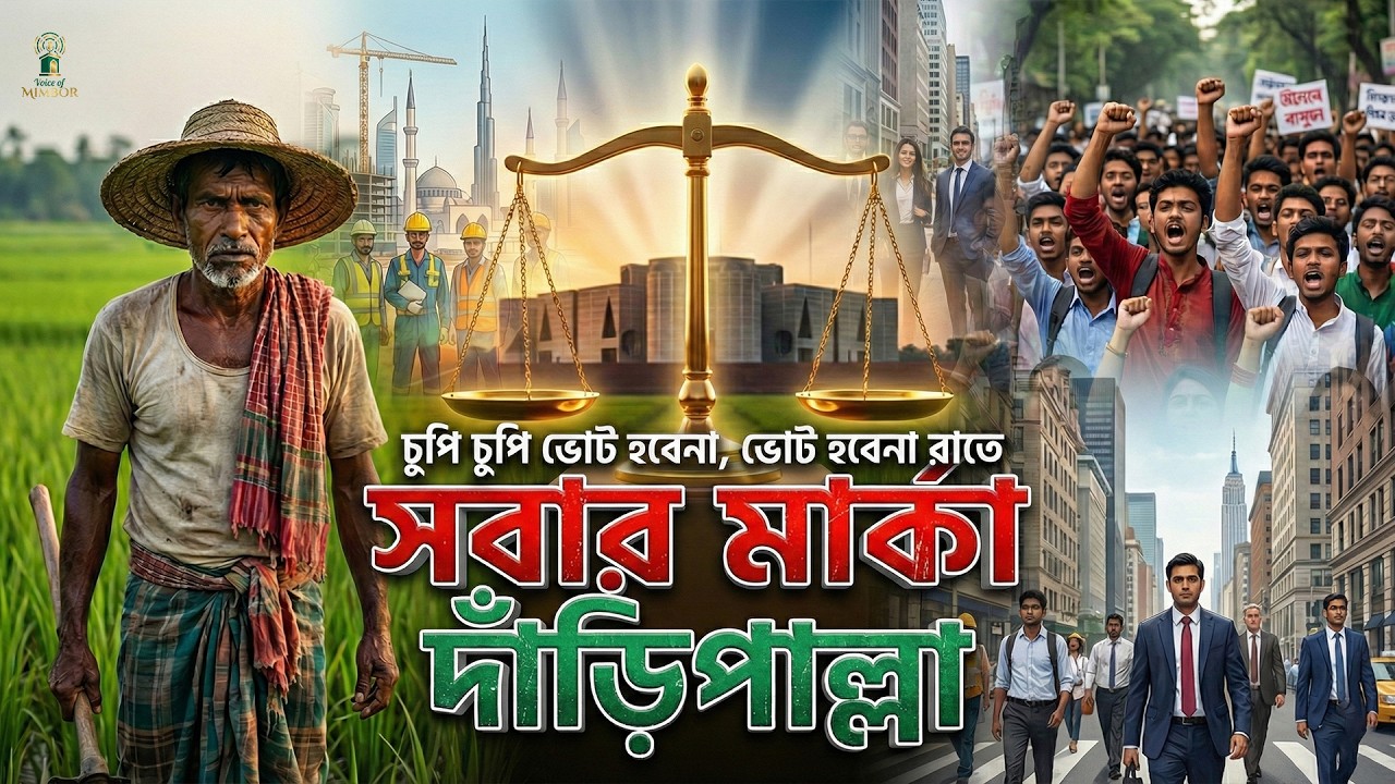 চুপি চুপি ভোট হবেনা,  ভোট হবেনা রাতে | সবার মার্কায় এবার দাঁড়িপাল্লা | Voice of Mimbor