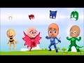Pj Masks Wrong Hair to Learn Colors for Kids