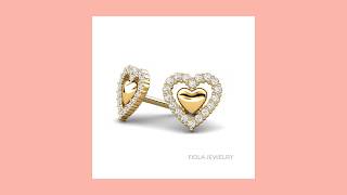 Forever Love Childrens Diamond Earrings By Fiola Jewelry