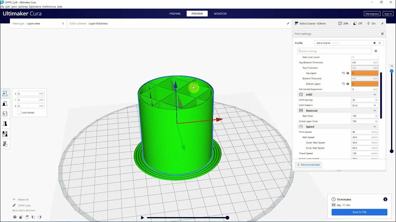 Ultimaker cura slicing for clay or ceramic 3d printing youtube