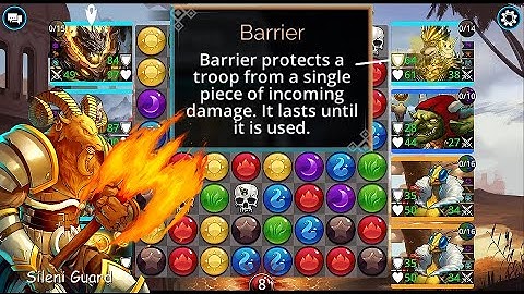 Gems of War Tiny Tutorial: The Effect of Barrier