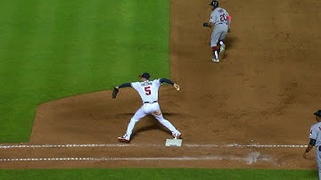 CLE@ATL: Cabrera escapes the jam in his MLB debut