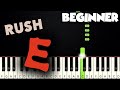 Rush e  sheetmusicboss  beginner piano tutorial  sheet music by betacustic
