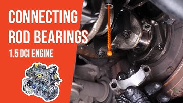How to replace the connecting rod bearings 1.5 dCi 🚗