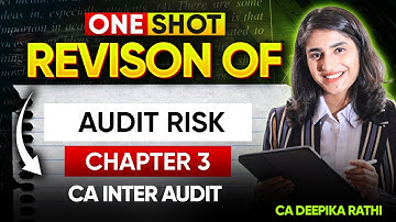 Revision of Chapter 3 | Audit Risk | CA Inter Audit | CA Deepika