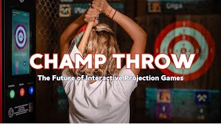 Champ Throw Interactive - the future of interactive projection games. You have to see it! 🎯
