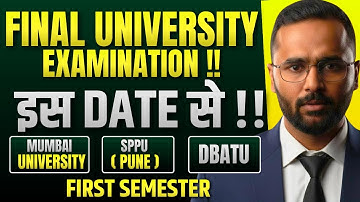 ⚠️FINAL UNIVERSITY EXAMS इस DATE से !! | First Year Engineering | Pradeep Giri Sir
