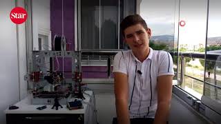 Lise Son Sınıf Öğrencisi Selahattin Yeşil, Yurt Dışından Getirttiği Parçalarla 3D Yazıcı Yaptı