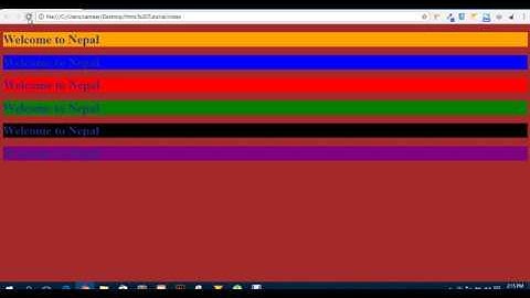 HTML & CSS part-2 in Nepali