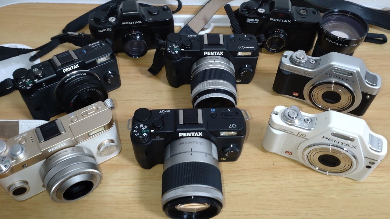 【カメラ】Pentax AUTO 110からPentax Q-S1まで発売時は世界最小一眼レフを出してきた。銀塩～デジタルまで。 #pentaxQ  #Auto110 #もちもちの屋根裏倉庫