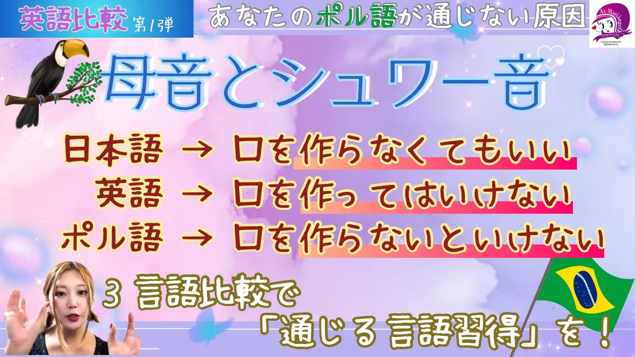 【ポルトガル語】母音とシュワー音【英語】