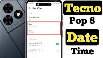 How to set date and time on Tecno Pop 8 || Tecno Pop 8 me date aur time kaise set kare ||