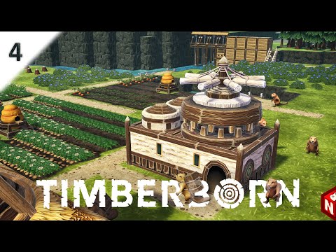 Видео: Timberborn - Металл, пшеница и мельница! #4