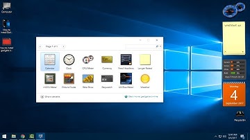 How to install Gadgets on Windows 10