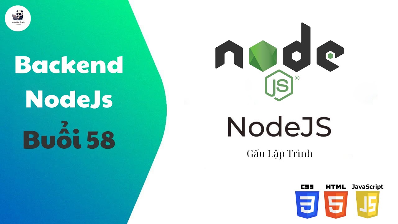 Buổi 58: Backend NodeJS | 28Tech | Gấu Lập Trình - YouTube