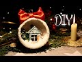 DIY Елочный шар МИНИАТЮРНЫЙ ДВОР//miniature in a Christmas tree