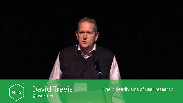 David Travis - The 7 deadly sins of user research ...