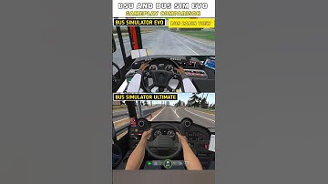 Bus simulator ultimate vs Bus evo gameplay and bus details comparison