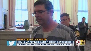 Bank exec get prison for bank robbery