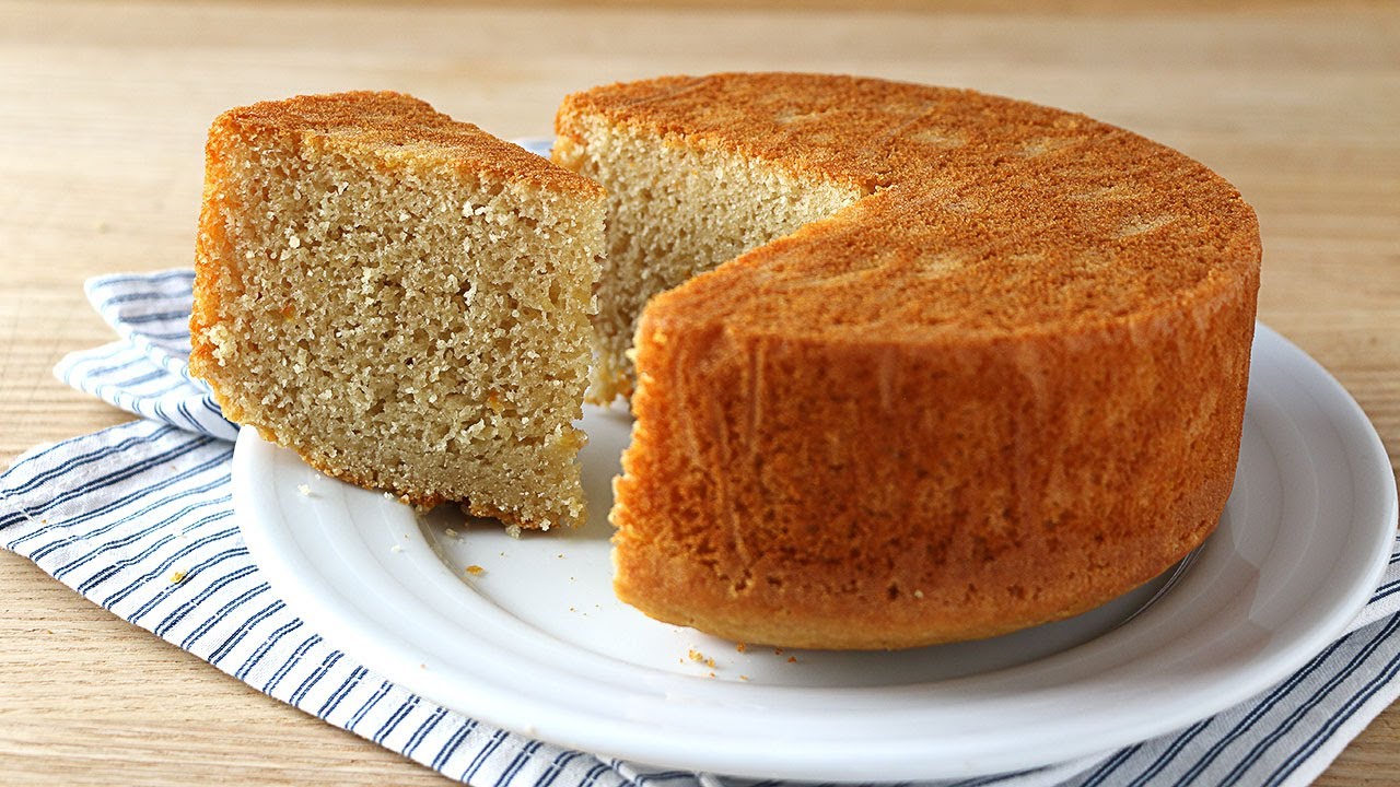 Bizcocho SIN huevo -  Receta fácil y rápida