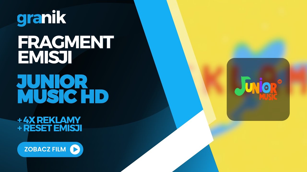 Junior Music HD - Fragment Reset emisji + 4x Reklamy (Nagranie 23.08.2024r)