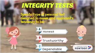 INTEGRITY TESTS