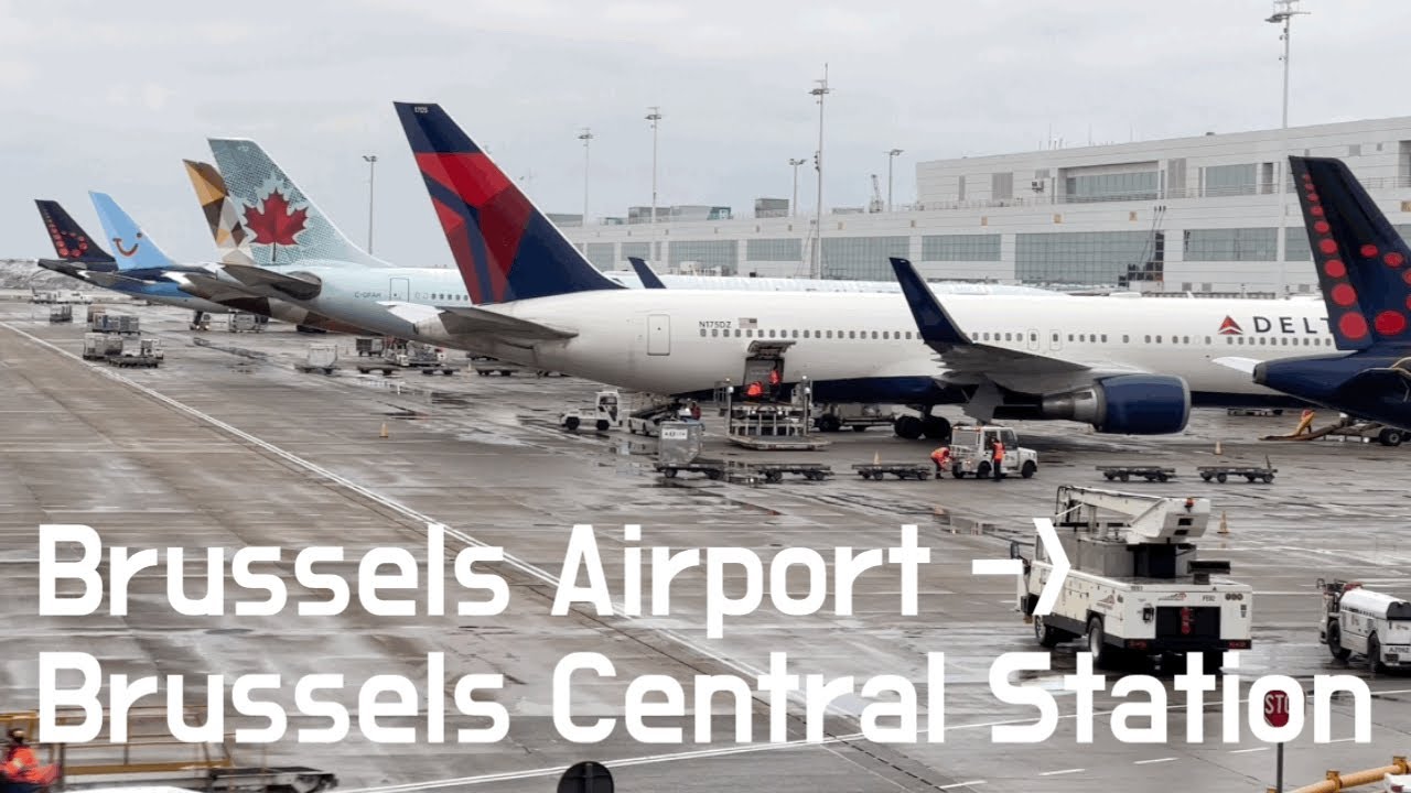 From Brussels Airport to Brussels Central Station 브뤼셀 공항에서 브뤼셀 시내 중앙역까지 영상으로 여행해 보세요~