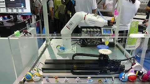台灣珊華科技股份有限公司 YASKAWA ROBOT 同步移載取放料及四軸同動 （雙齒輪間距1mm）
