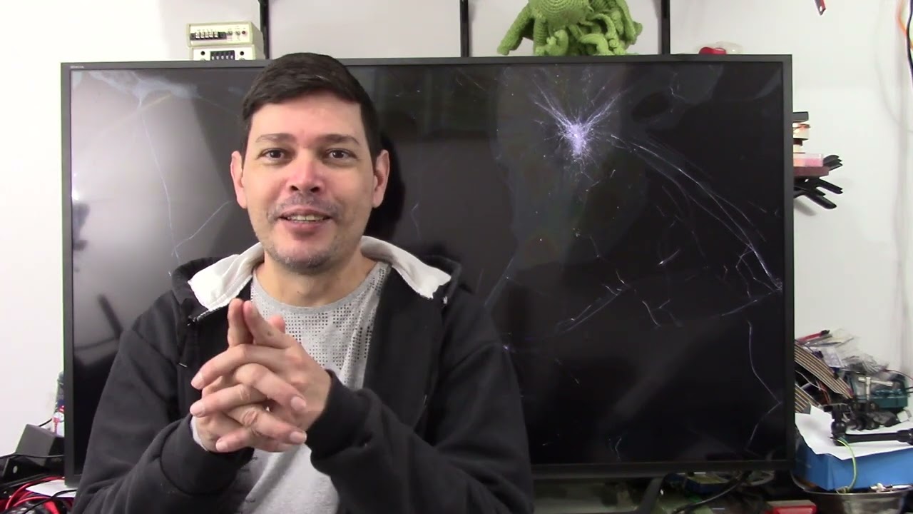TV com tela quebrada o que fazer?
