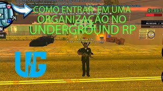 Como entrar em organizações no Underground RP 