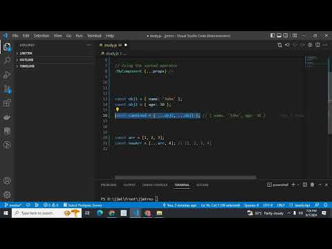 three dots  ...   spread operator usage in react js explained