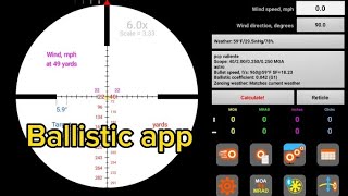 how to calculate the target using ballistic app / #Manchester recevier screenshot 2