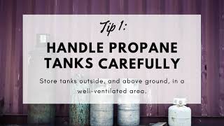 Propane Safety Tips!