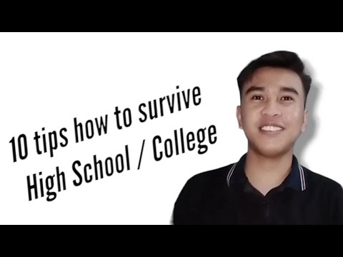 10 tips how to survive high school / college - YouTube