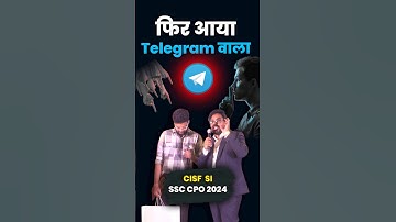 फिर आया Telegram वाला 🤔 SSC CPO TOPPER 😎 Gagan Pratap Sir #ssc #cpo #maths #telegram