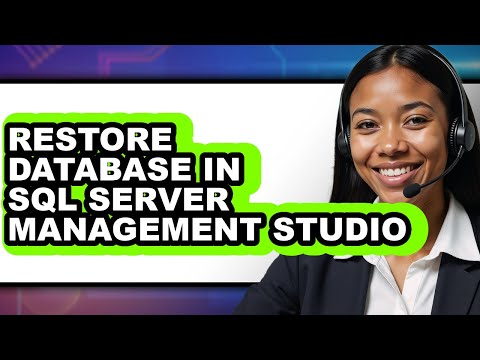 How to Restore Database in Sql Server Management Studio - Step by Step