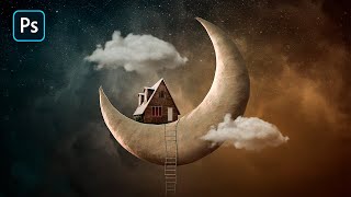 Photoshop Fantasy Moon House Tutorial: A Tutorial for Beginners