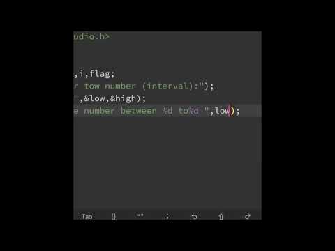 C program for find prime number between two interval #codding