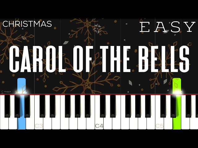 Christmas - Carol Of The Bells | EASY Piano Tutorial class=