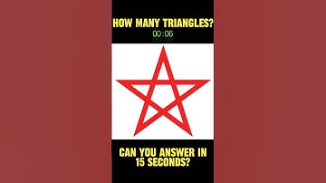 Count triangles in Star-Riddles with Answers #10secondschallenge #riddleswithanswers