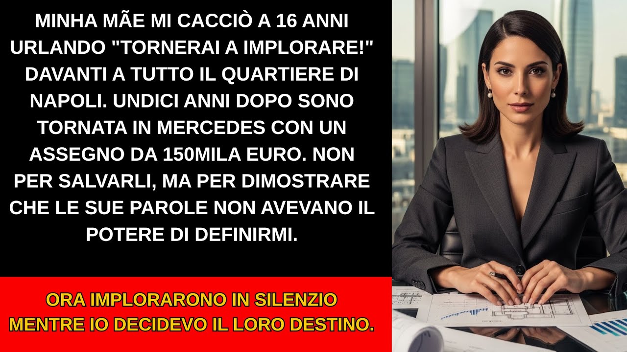 Avevo 16 anni quando mia madre mi ha trascinata fuori di casa per i capelli e mi ha gettata sul marciapiede davanti a tutto il quartiere. "Tornerai a implorare", ha urlato, lanciandomi una valigia...