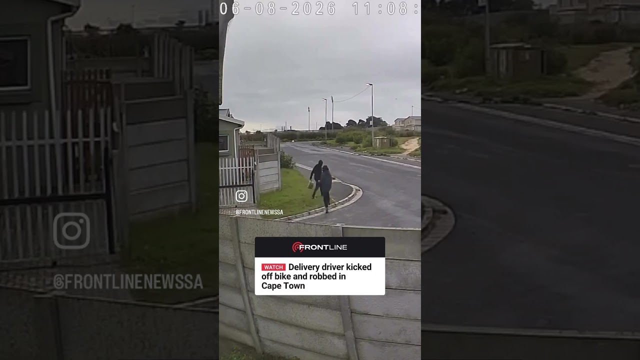 Delivery driver robbed in Blue Downs after suspects kick moving motorbike