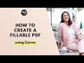 Canva Tutorial: How to create a fillable PDF using Canva