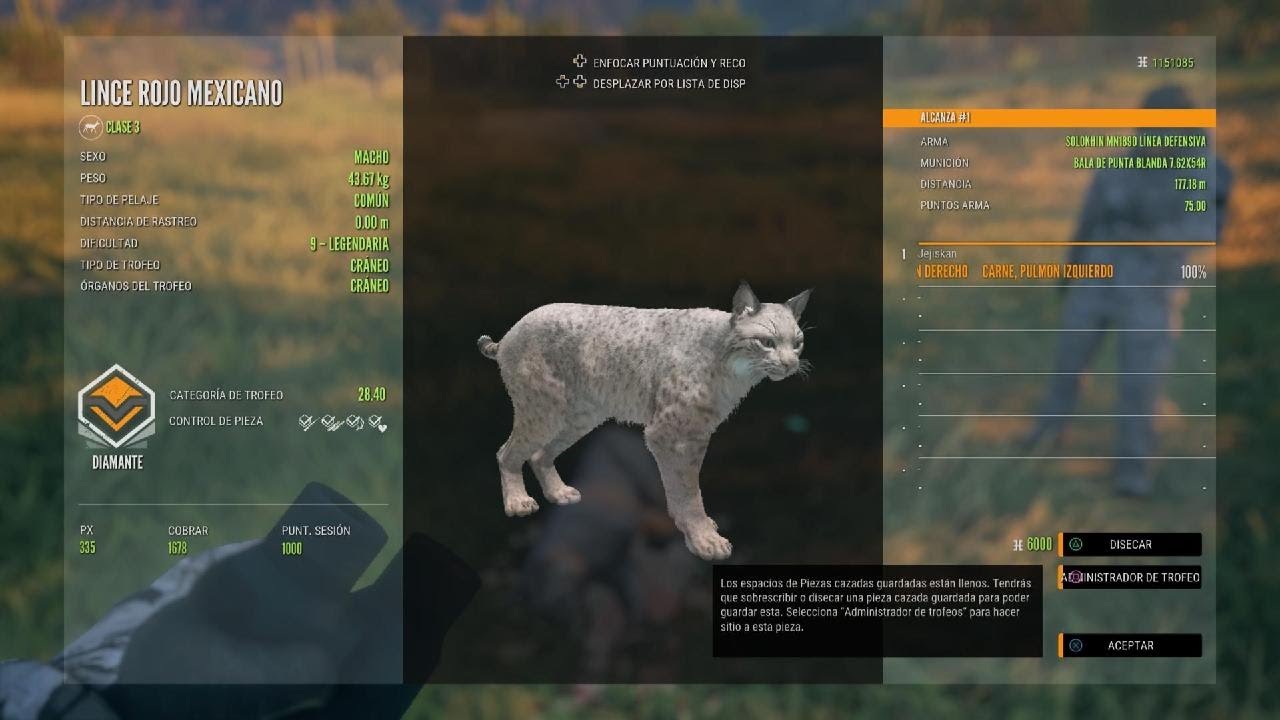 the Hunter: Call of the Wild- Lince Rojo Mejicano Diamante