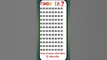 Find The Odd Number 👉 18 | #IQPro 🔥 | #Find The Odd One Out | #Observation Skill 🦅 | #Brain test🦁