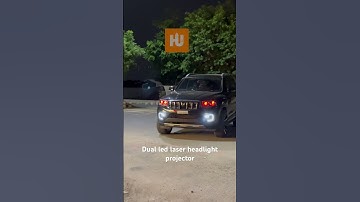 Mahindra scorpioN headlight upgrade z8l led laser projector aozoom scorpio N