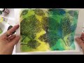 Gelli Arts ® - 3 ways of printing with leaves by Birgit Koopsen