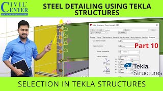 Selection Filters in Tekla Structures 2020 | Welded Connection in Tekla |Display in Tekla Structures