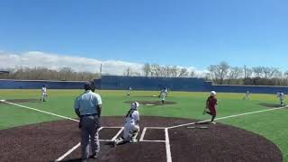 Line drive to right field Layla Cross 9U softball